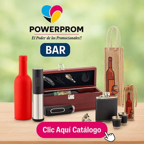 Accesorios de bar promocionales personalizados en Chapinero, Suba, Medellín y Cali
