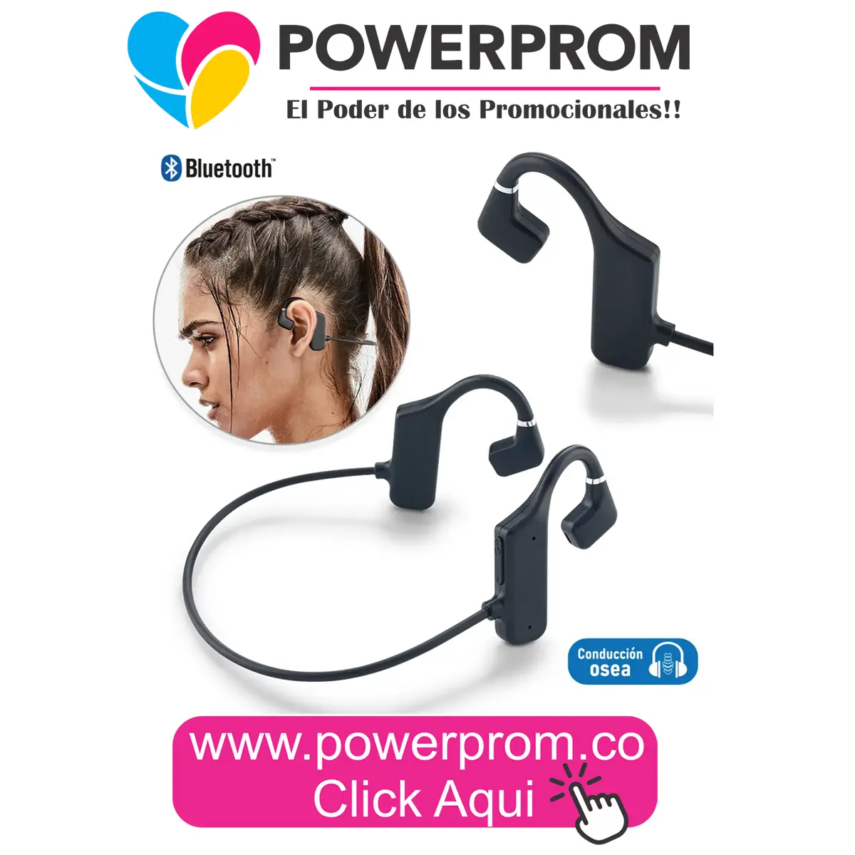 Audífonos Bluetooth Airbone personalizados para empresas en Bogotá y Colombia