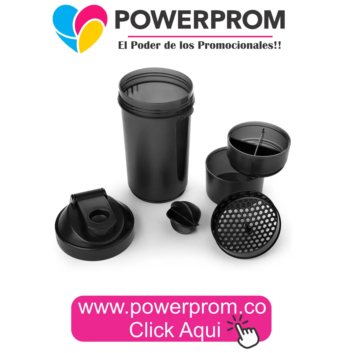 Vaso container promocional 600 ml personalizado en Bogotá, Medellín, Cali, Barranquilla y Bucaramanga.