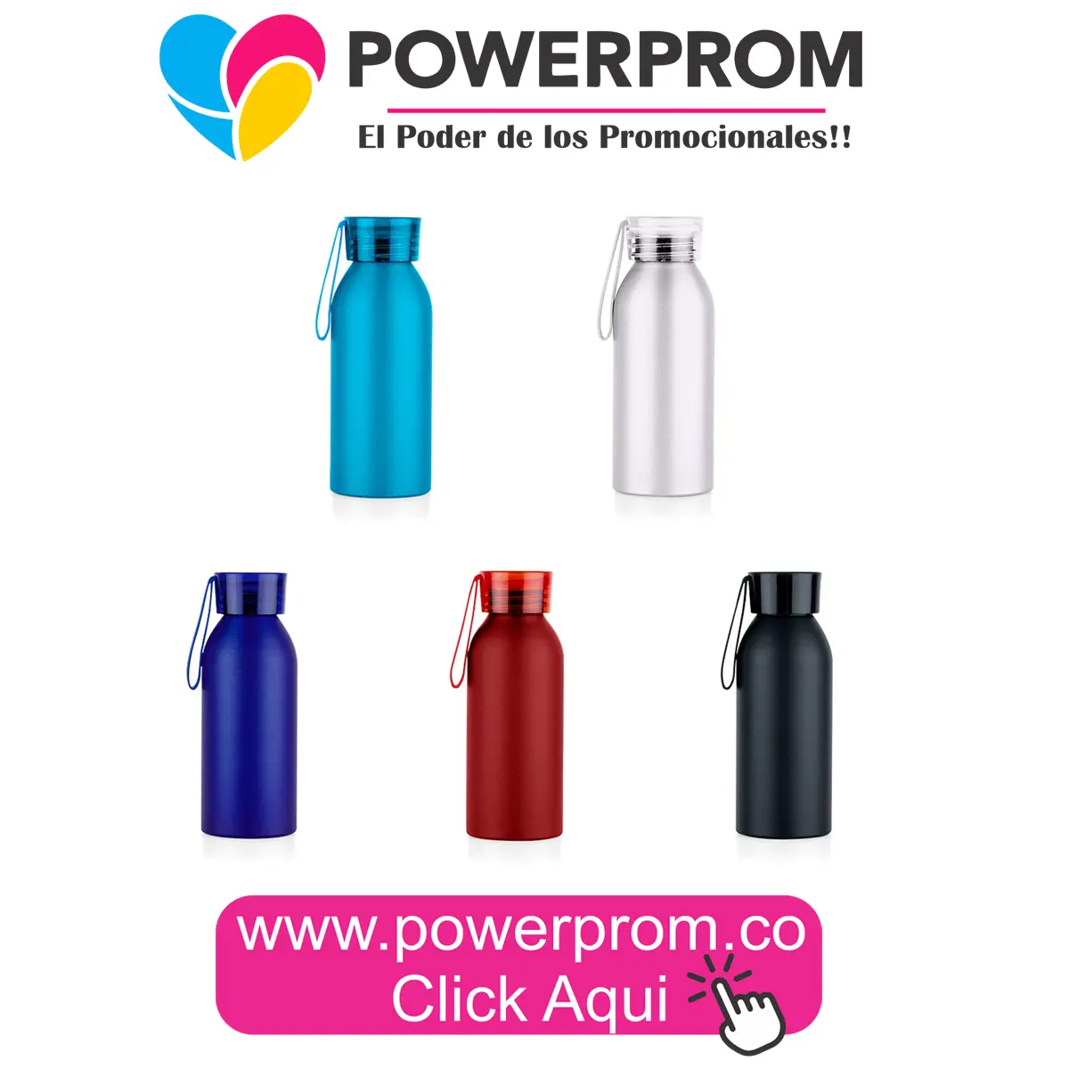 Botella metálica Odette 500 ml personalizada con impresión