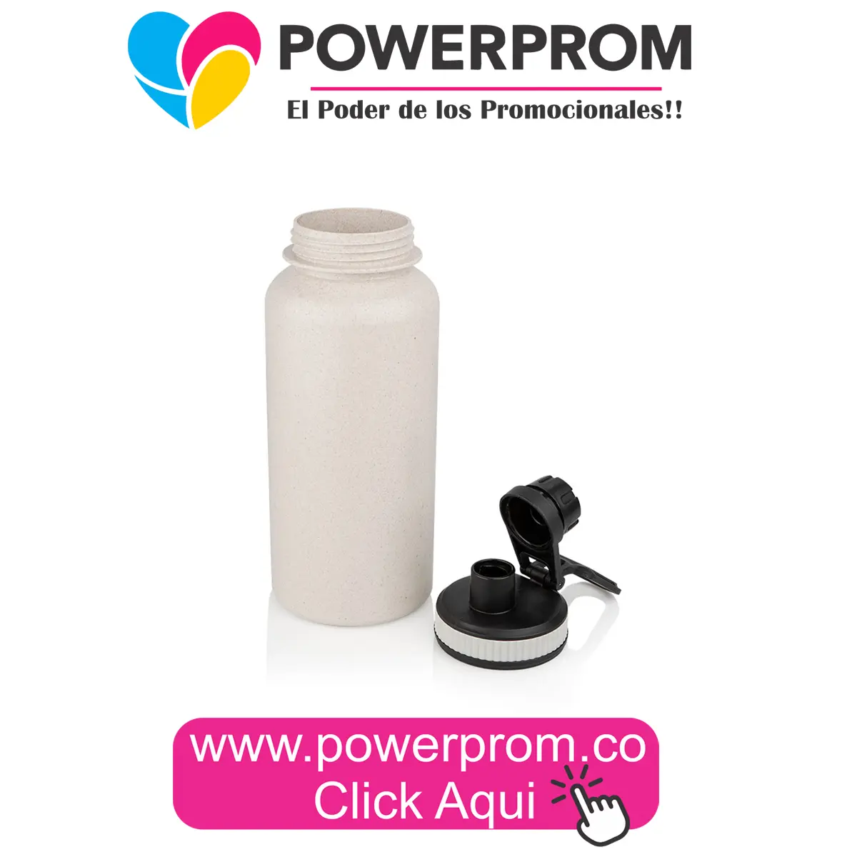 Botella ecológica 1150 ml personalizada en Bogotá, Cali, Medellín, Barranquilla y Cartagena.