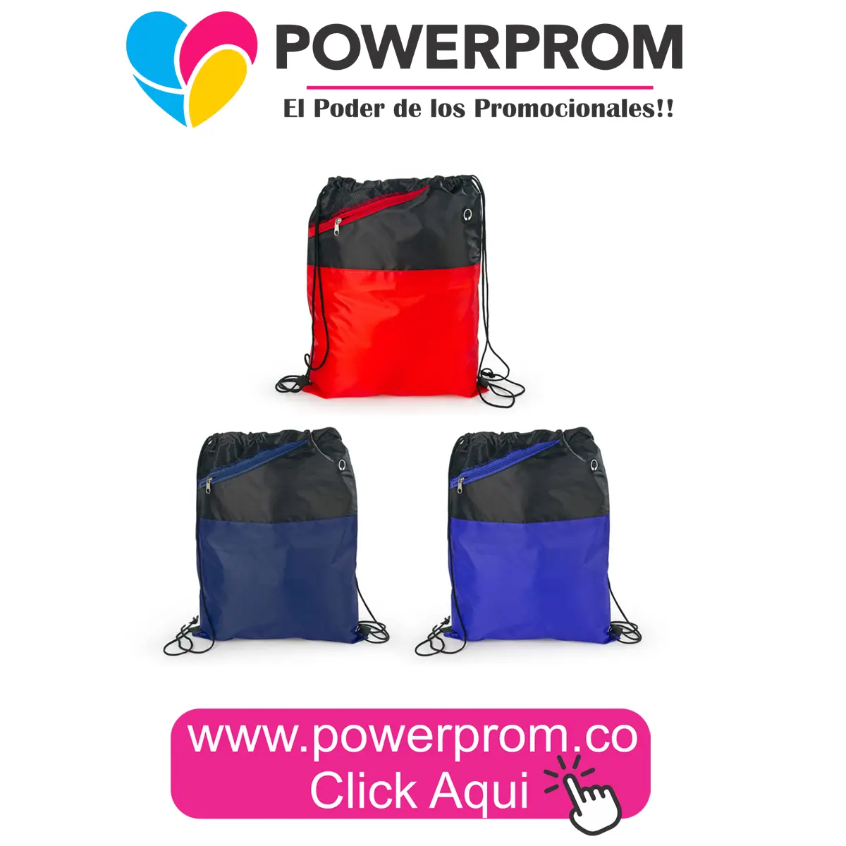 Mochila Kyoto promocional personalizada con logo en Bogotá, Medellín y Cali