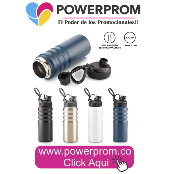 Botilito metálico Glider 520 ml personalizado con impresión