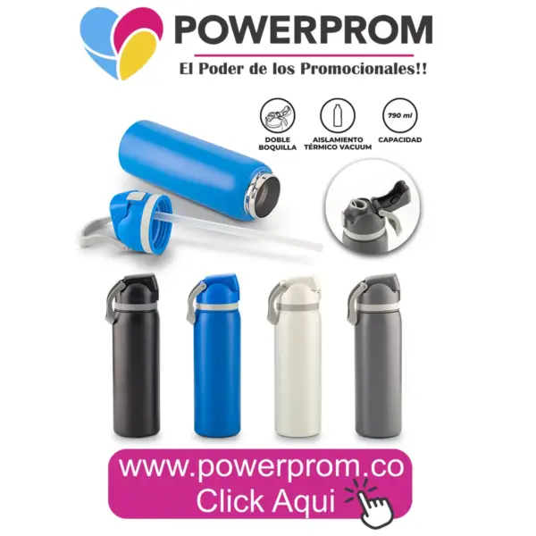 : Botilito metálico Gulpy 790 ml personalizado en aluminio