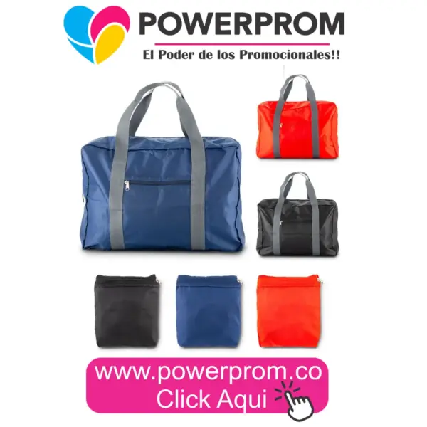 Bolsa Compacta Cliff promocional personalizada con logo en Bogotá y capitales de Colombia