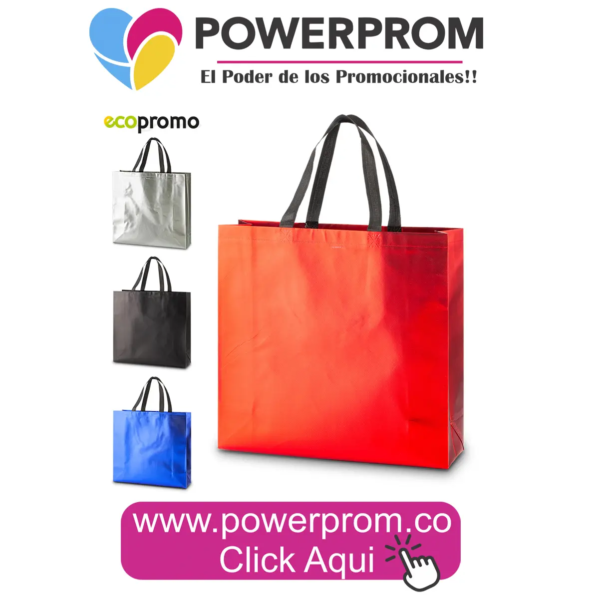 Bolsa Metalizada Mate personalizada | Bolsas promocionales en Colombia