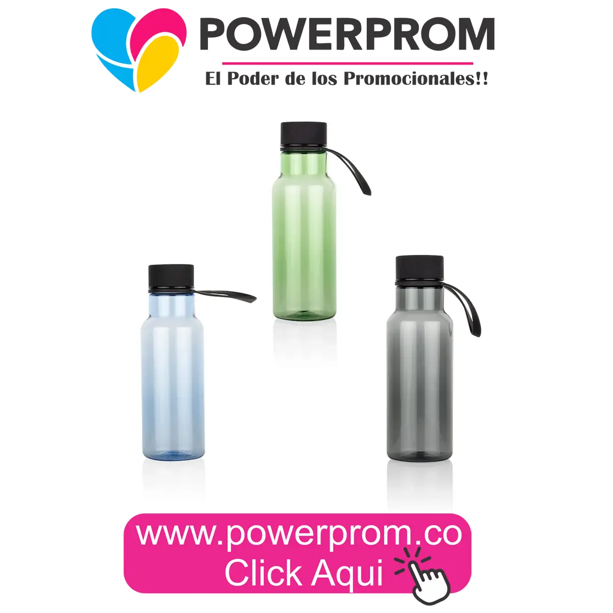 Botella Springwater 400 ml promocional con logo