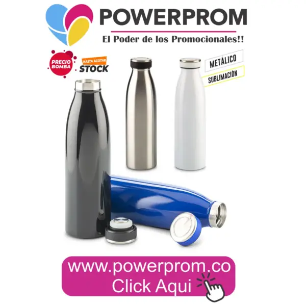 Botilito metálico Anders 500 ml personalizado con logo