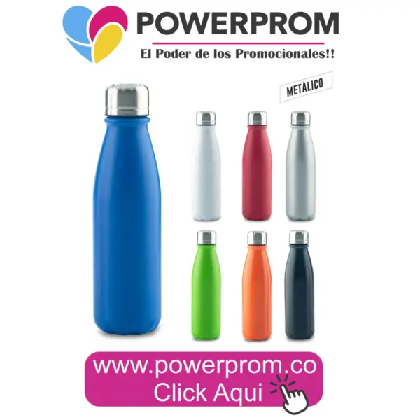 Botilito metálico Hans 600 ml personalizado con logo