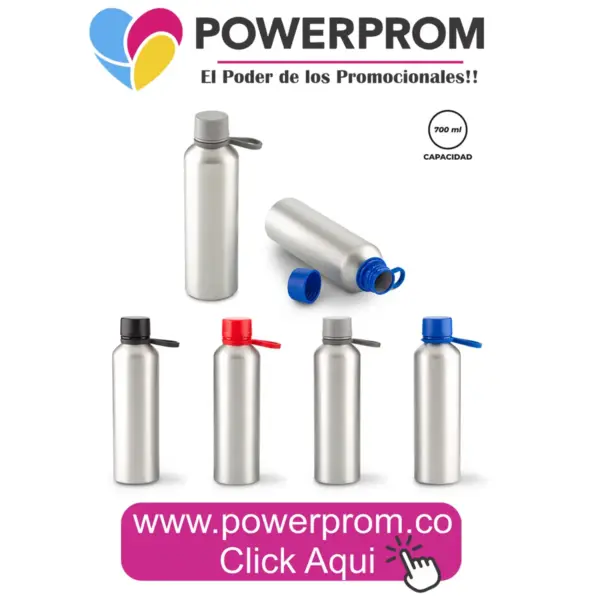 Botilito metálico Warp 700 ml personalizado con logo