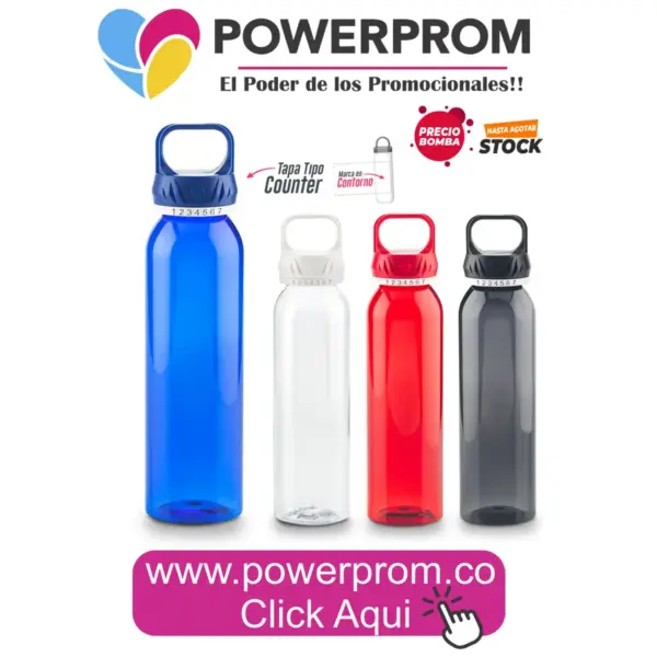 Botilito Counter 650 ml personalizado para promoción de marca