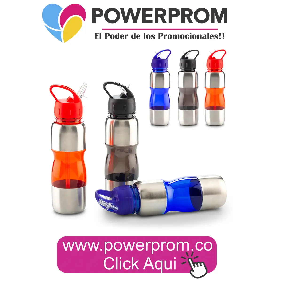 Botilito plástico Sterling 700 ml personalizado en Bogotá, Cali, Medellín, Cartagena y Barranquilla.