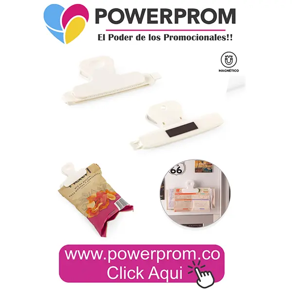 Clip magnético 2-1 promocional personalizado en Bogotá, Medellín y Cali