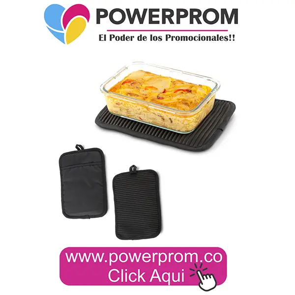 Coge ollas con silicona promocional personalizado para empresas en Bogotá y Medellín