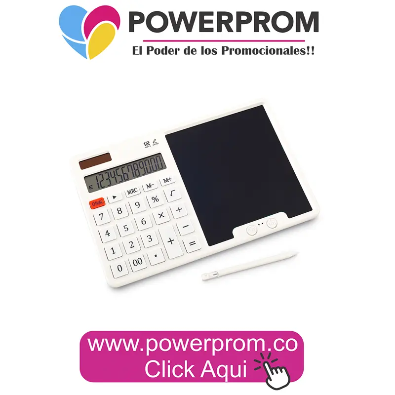 Calculadora con tablero promocional personalizada