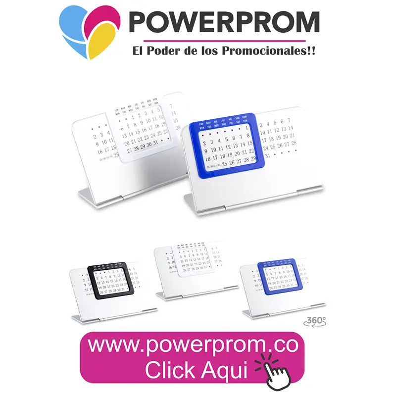 Calendario perpetuo de plástico personalizado