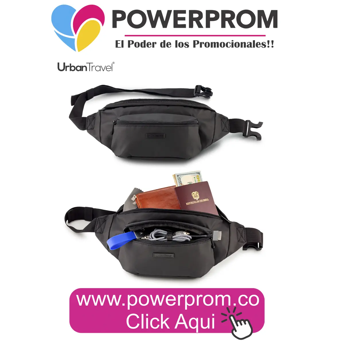 Canguro camuflado Army Urban Travel con logo