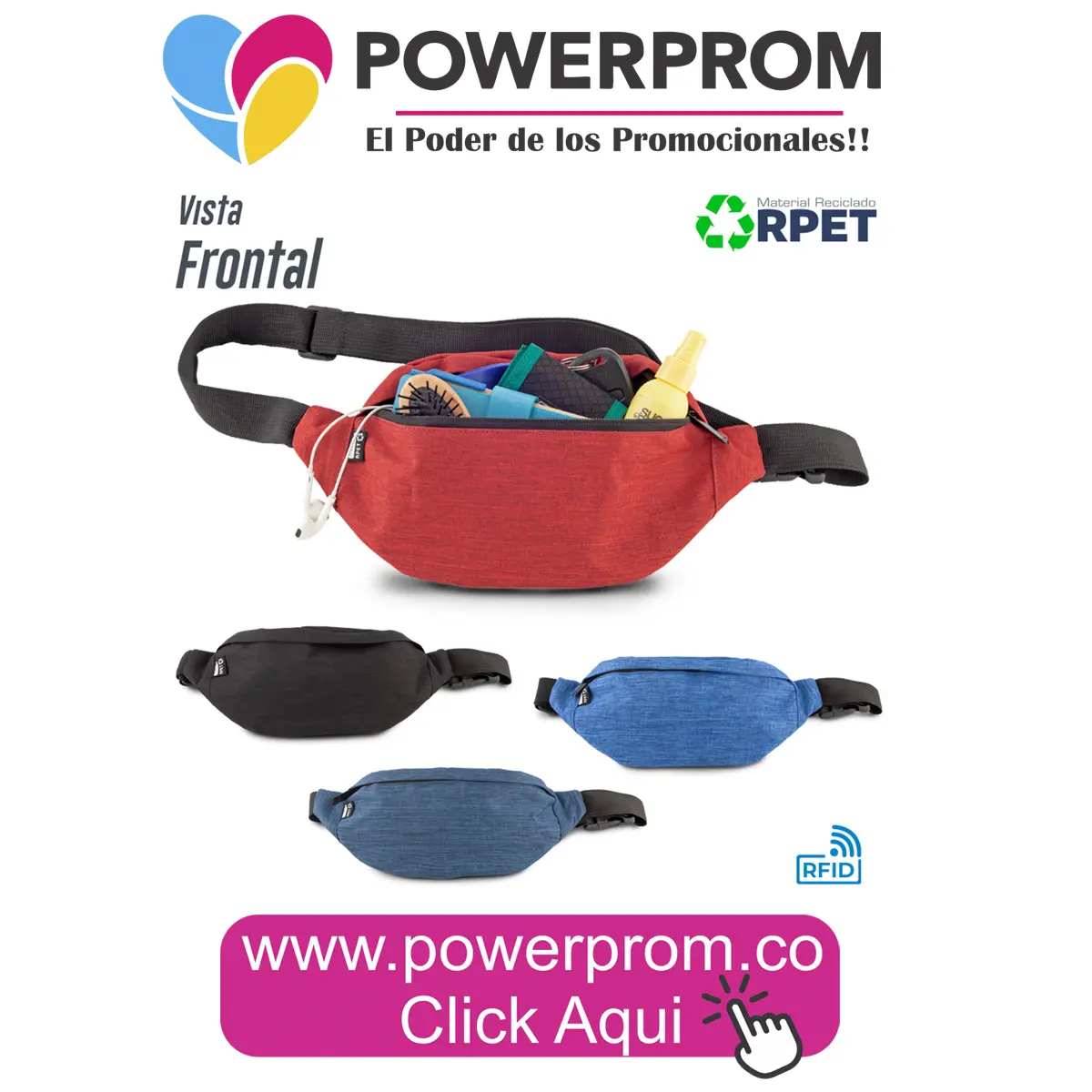 Canguro Snap RPET reciclado personalizado