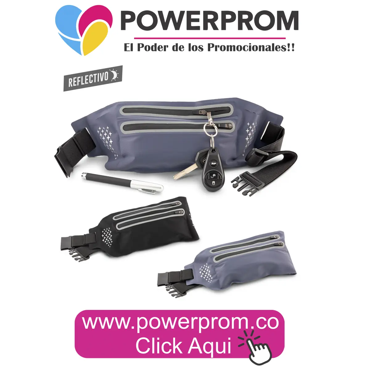 Canguro deportivo reflectivo personalizado