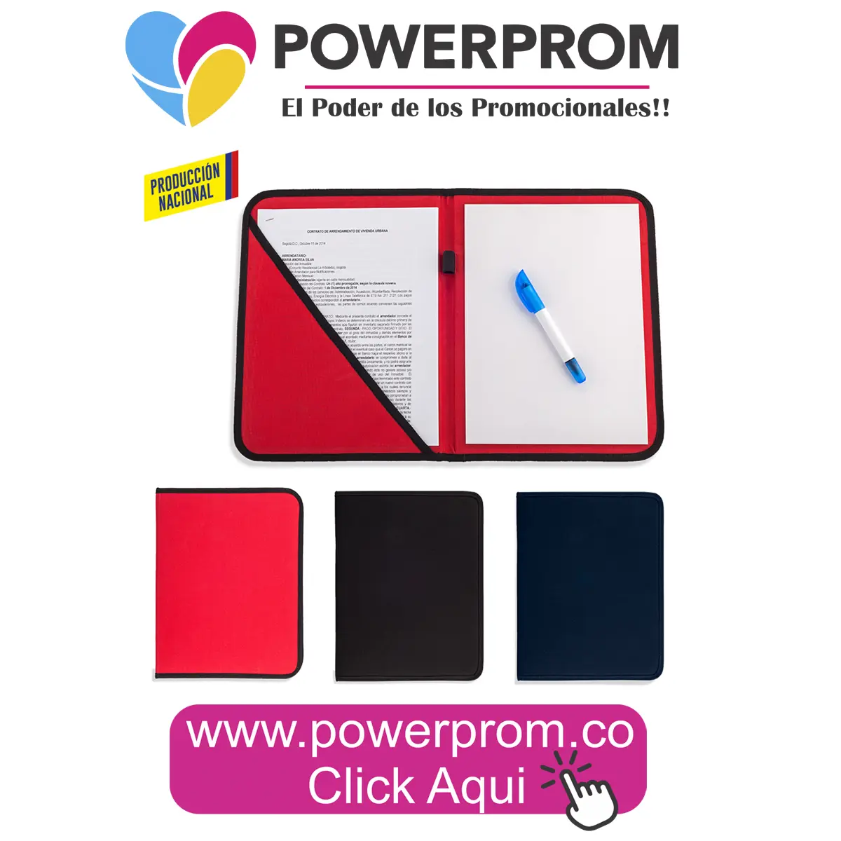 Carpeta Folder Congress para eventos corporativos