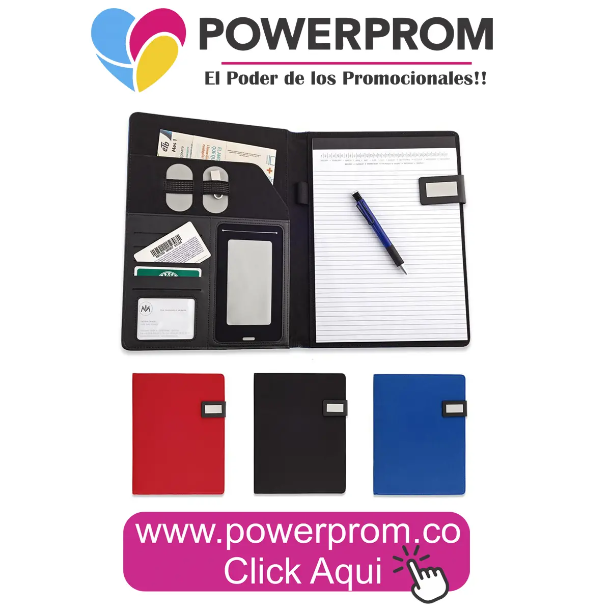 Carpeta London ejecutiva con logo grabado