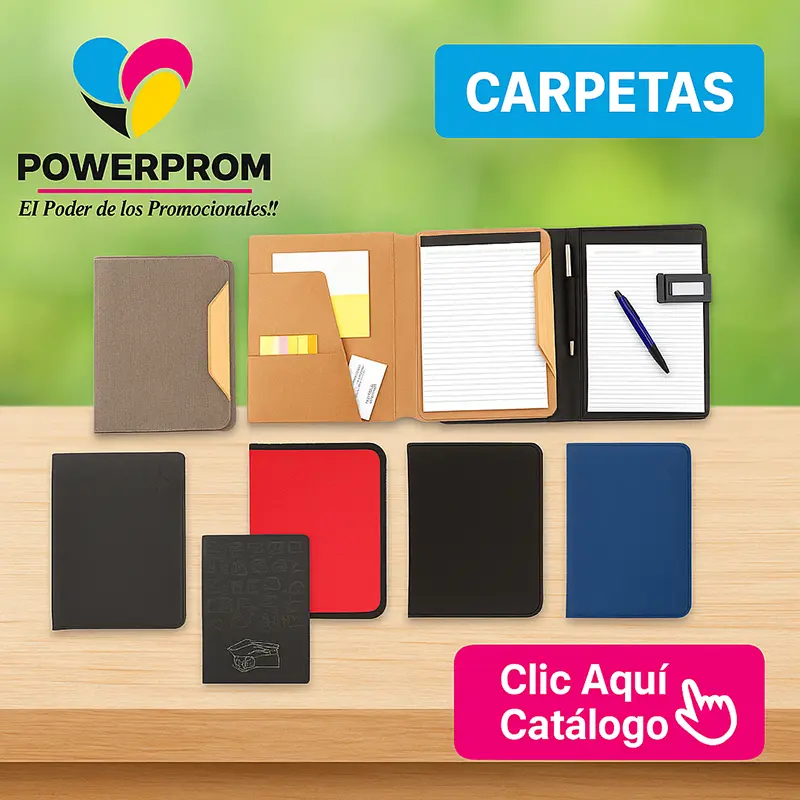 carpetas promocionales personalizados colombia powerprom