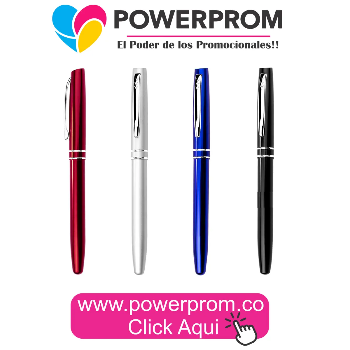 ES0933 Bolígrafo Zante metálico personalizado con logo – Colombia