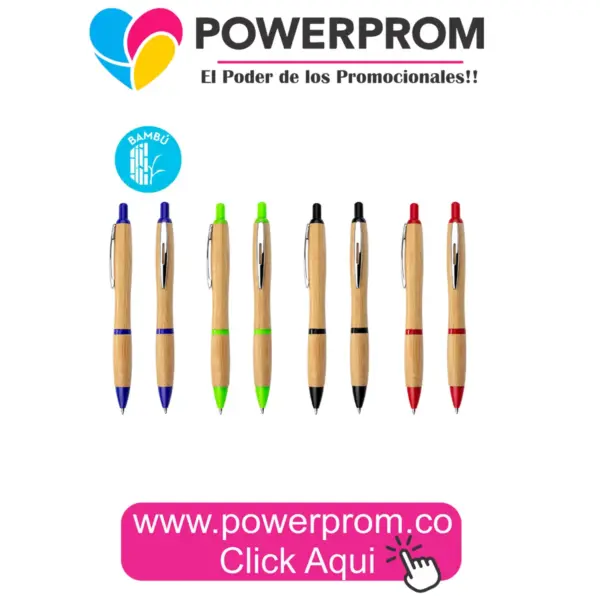 Bolígrafo Manchester Bambú II grabado láser