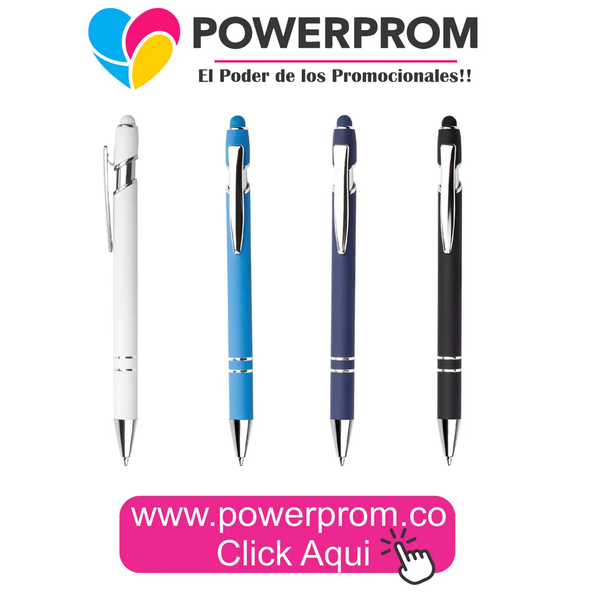 ES0955 Bolígrafo Belmont metálico personalizado con logo en Colombia