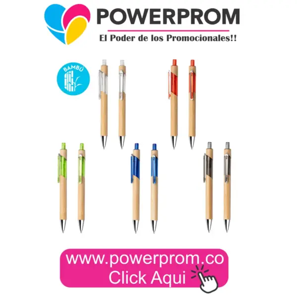 Esfero Pisa personalizado con logo de empresa