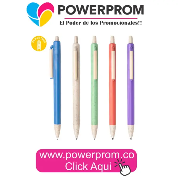 Bolígrafo Turín ecológico en paja de trigo