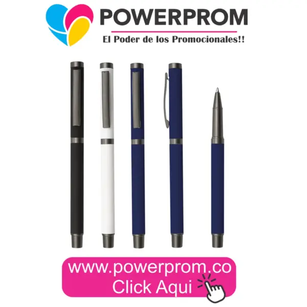 ES0964 Bolígrafo Milán metálico personalizado con logo – Colombia