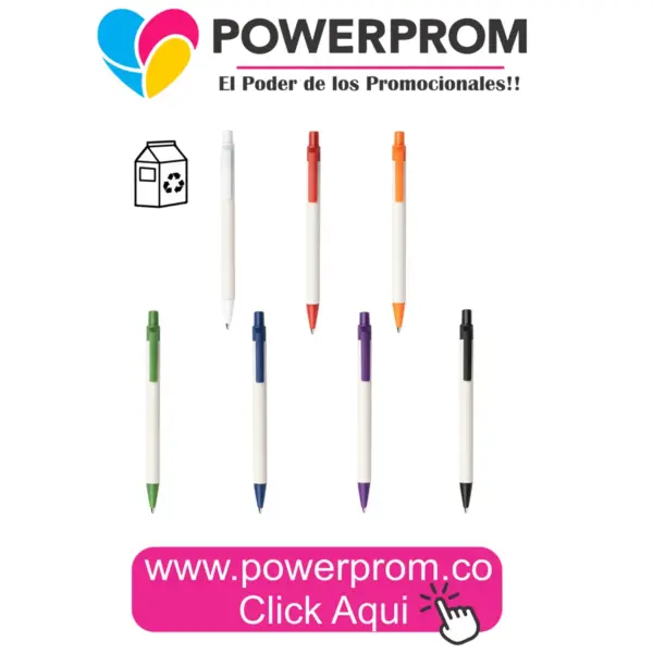 Bolígrafo Mississippi Milk acabado mate personalizado