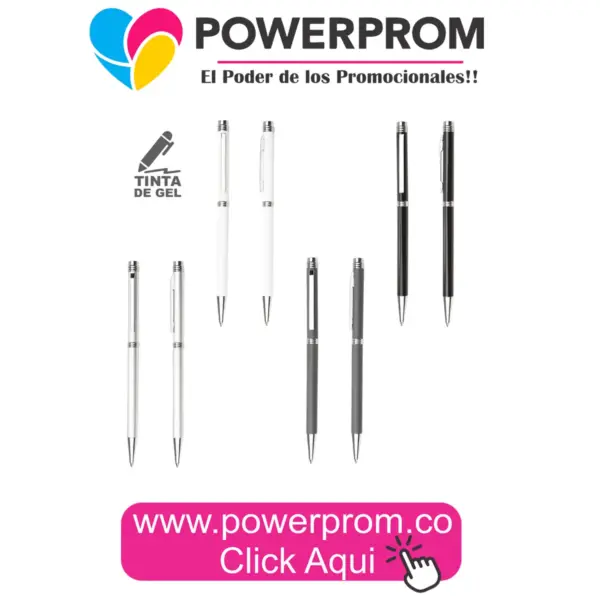 ES0989 Bolígrafo Cerdeña personalizado con logo empresarial – Colombia