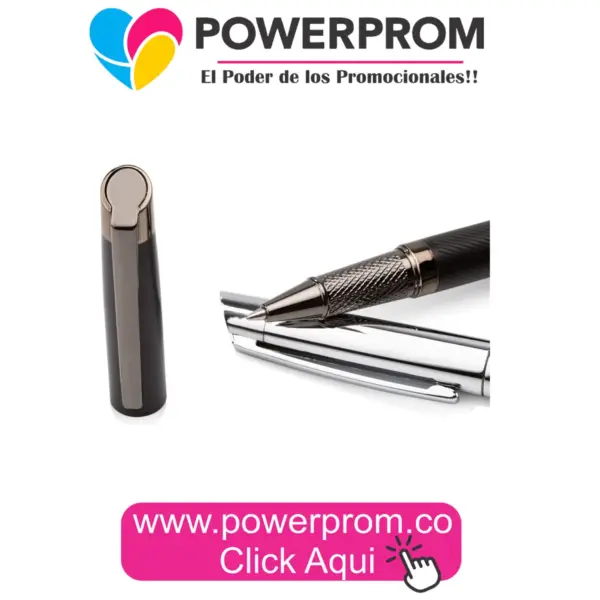 ES0994 Bolígrafo Diamond metálico personalizado con logo – PowerProm