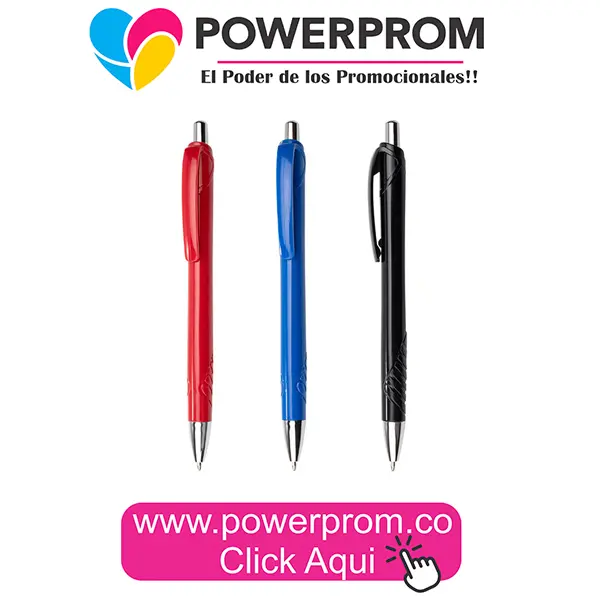 Bolígrafo Aveiro con logo para empresas en Bogotá y ciudades principales de Colombia.