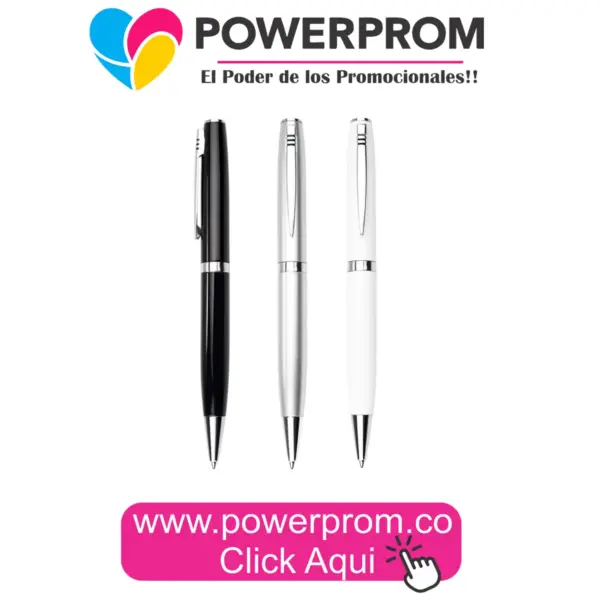 Bolígrafo Trap metálico personalizado – PowerProm Colombia