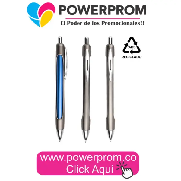 Bolígrafo Barrel metálico personalizado con logo – Colombia