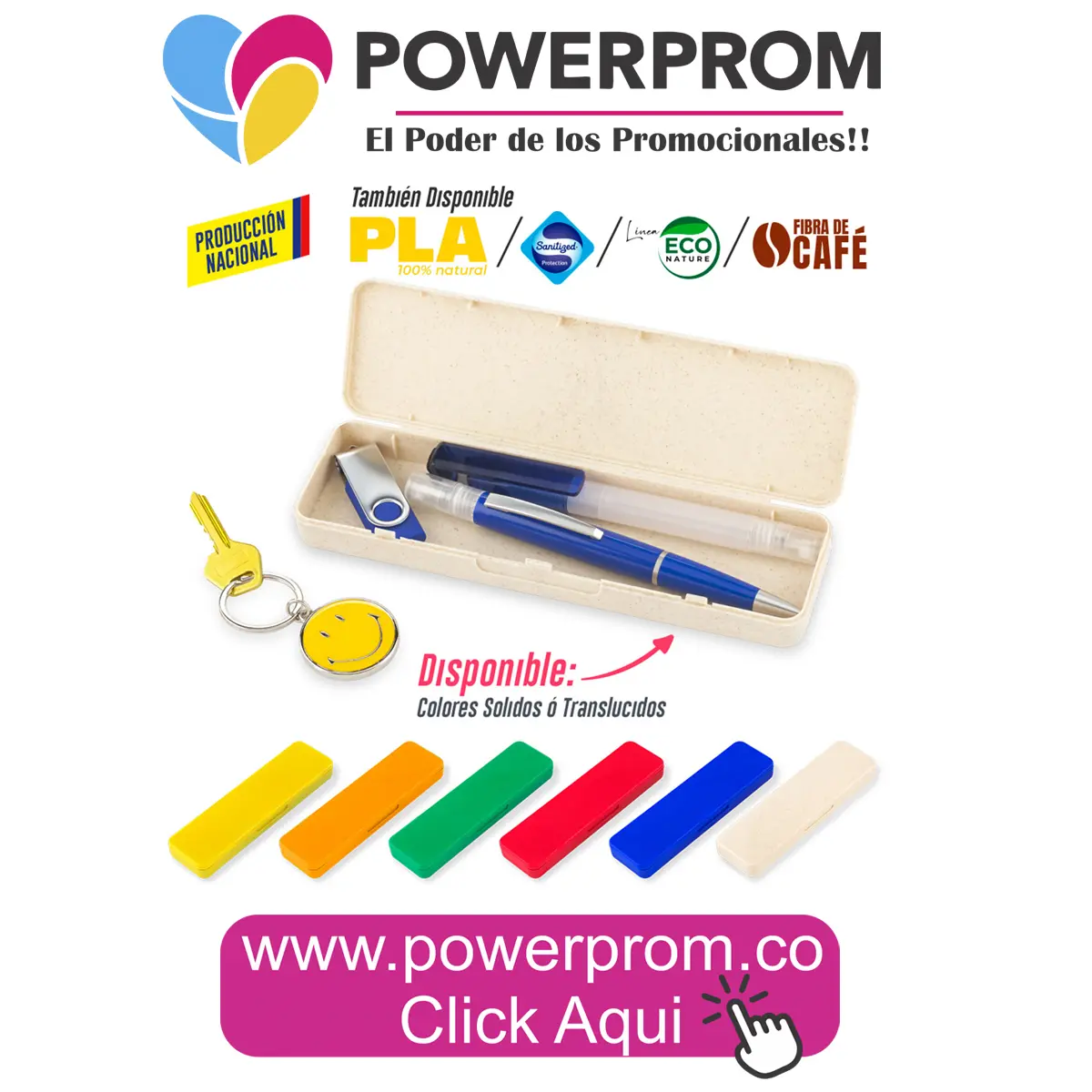 Estuche Multiusos Space Ecológico – Regalos Empresariales en Colombia | PowerProm