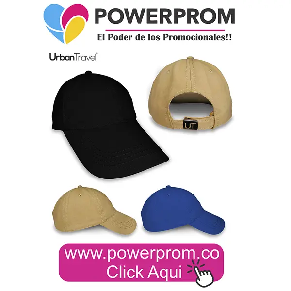 Gorra Fashion Urban Travel publicitaria personalizada en Bogotá y ciudades principales de Colombia