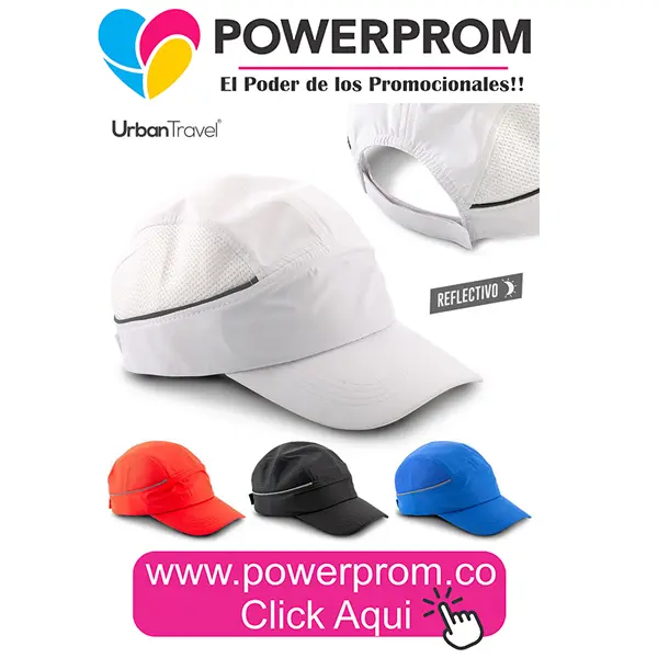 Gorra Sport en Microfibra Urban Travel promocional personalizada con logo en Bogotá y Medellín