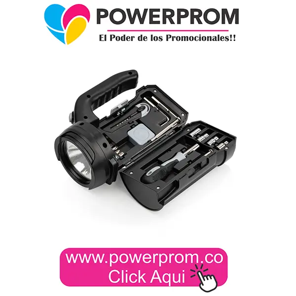 Set Linterna Car promocional con logo en Bogotá y ciudades principales de Colombia