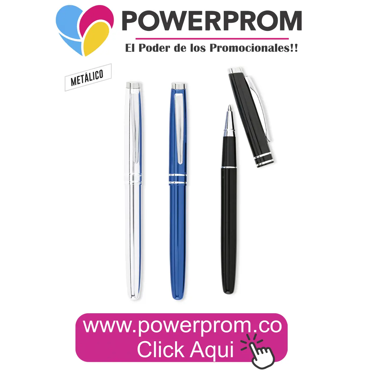 LOMAN ROLLER PEN personalizado – roller metálico corporativo en Colombia