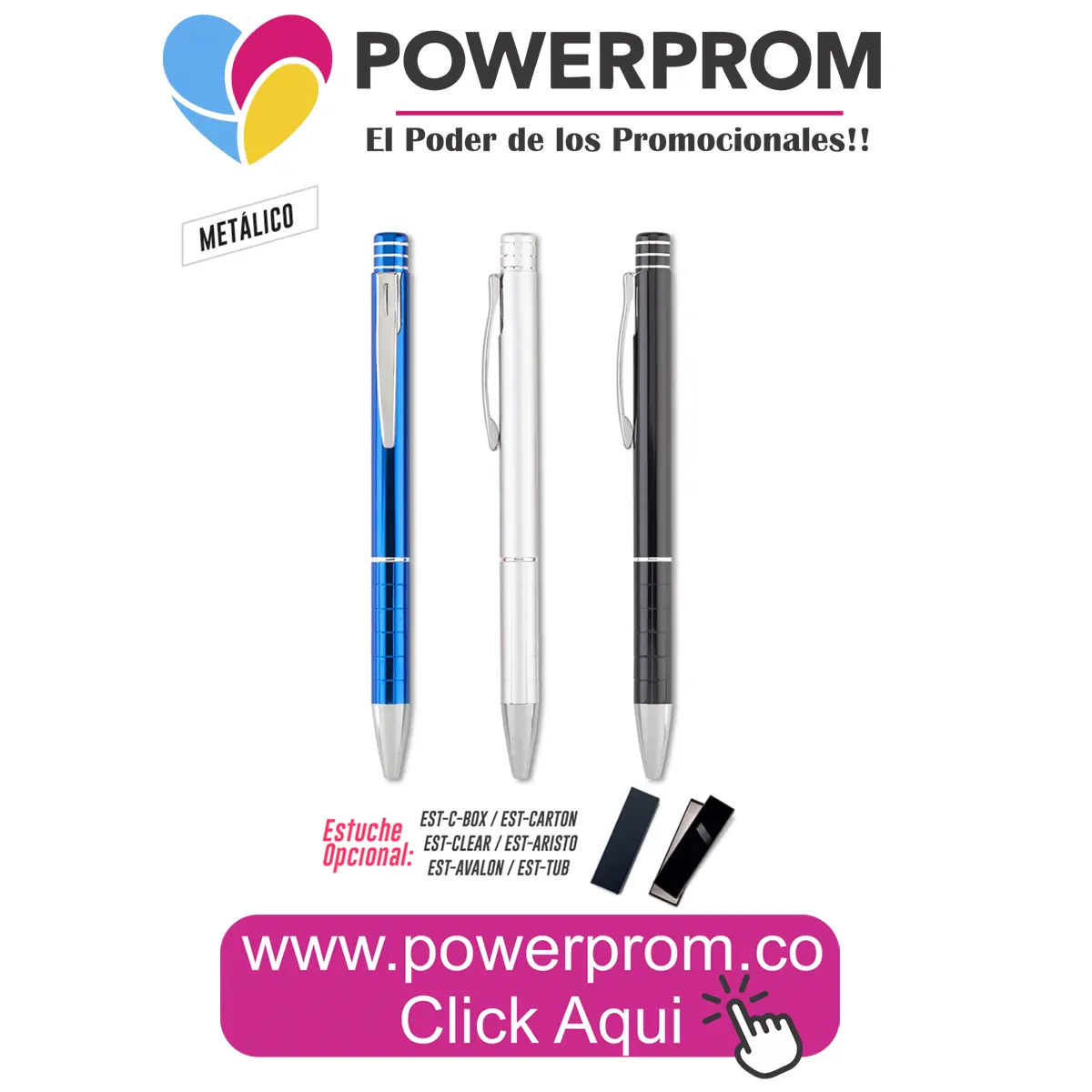 MAGNO – esfero metálico premium personalizado con logo en Colombia