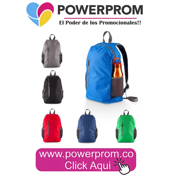 Morral Backpack Radeon promocional personalizado – Publicidad y regalos en Colombia