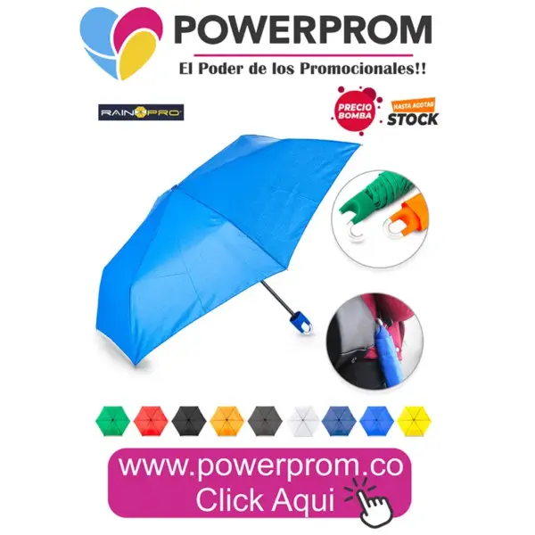 Mini Paraguas Arc Clipper 21 personalizado | Paraguas corporativos Bogotá – PowerProm