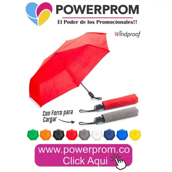Paraguas Maverick 21 personalizado para empresas en Bogotá y Colombia
