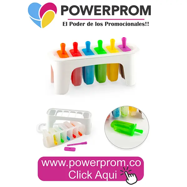 Molde para paletas promocional personalizado en Bogotá, Cali y Medellín