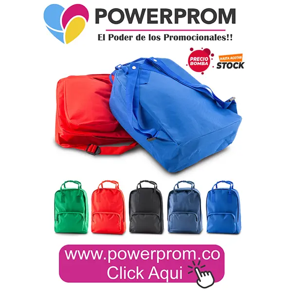 Morral Backpack Bound promocional en Bogotá, Medellín, Cali y Bucaramanga