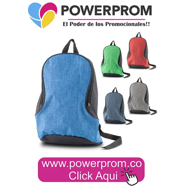 Morral Backpack Padrax promocional en Bogotá, Cali, Medellín y Barranquilla